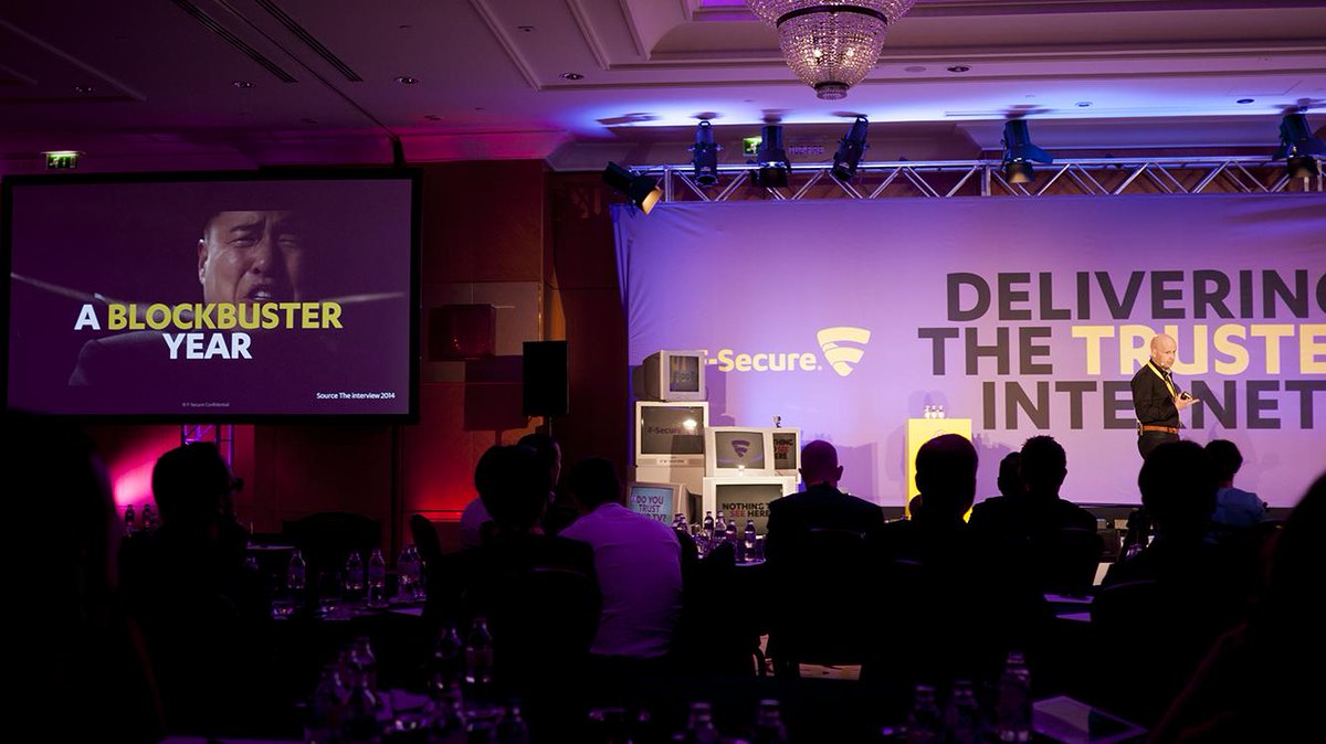 lemonrobin's tweet photo. "The only CEO who has a muppet show in the UK” on stage at #species015 #TRUSTEDINTERNET @CFredrikson #species015 http://t.co/Iz2wdYFcxz