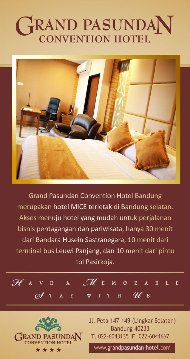 Hotel Bandung (@grand_pasundan) on Twitter photo 