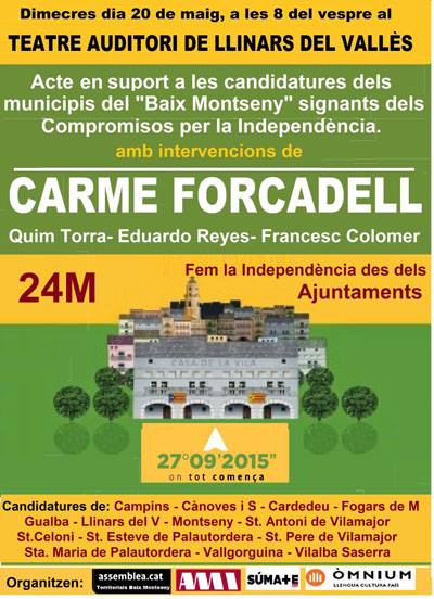 ANC_Cardedeu's tweet photo. Acte comarcal, suport a les candidatures signants Compromisos Independència. @erc_cardedeu @cupcardedeu @ciucardedeu http://t.co/tTY78CkLR3