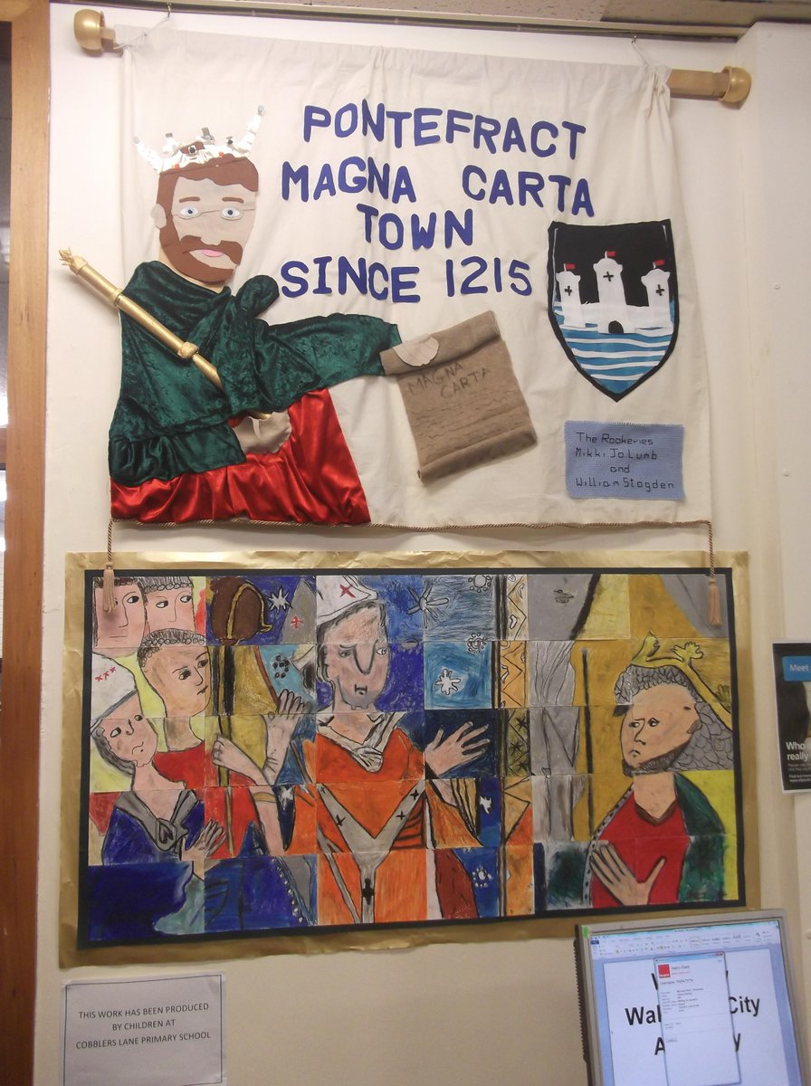 PonteMethodists's tweet photo. @owensrachel1 @reading_matters wonderful art by #Rookeries school &amp; other #Pontefract schools now #PontefractLibrary http://t.co/cDyAhAUZ2J