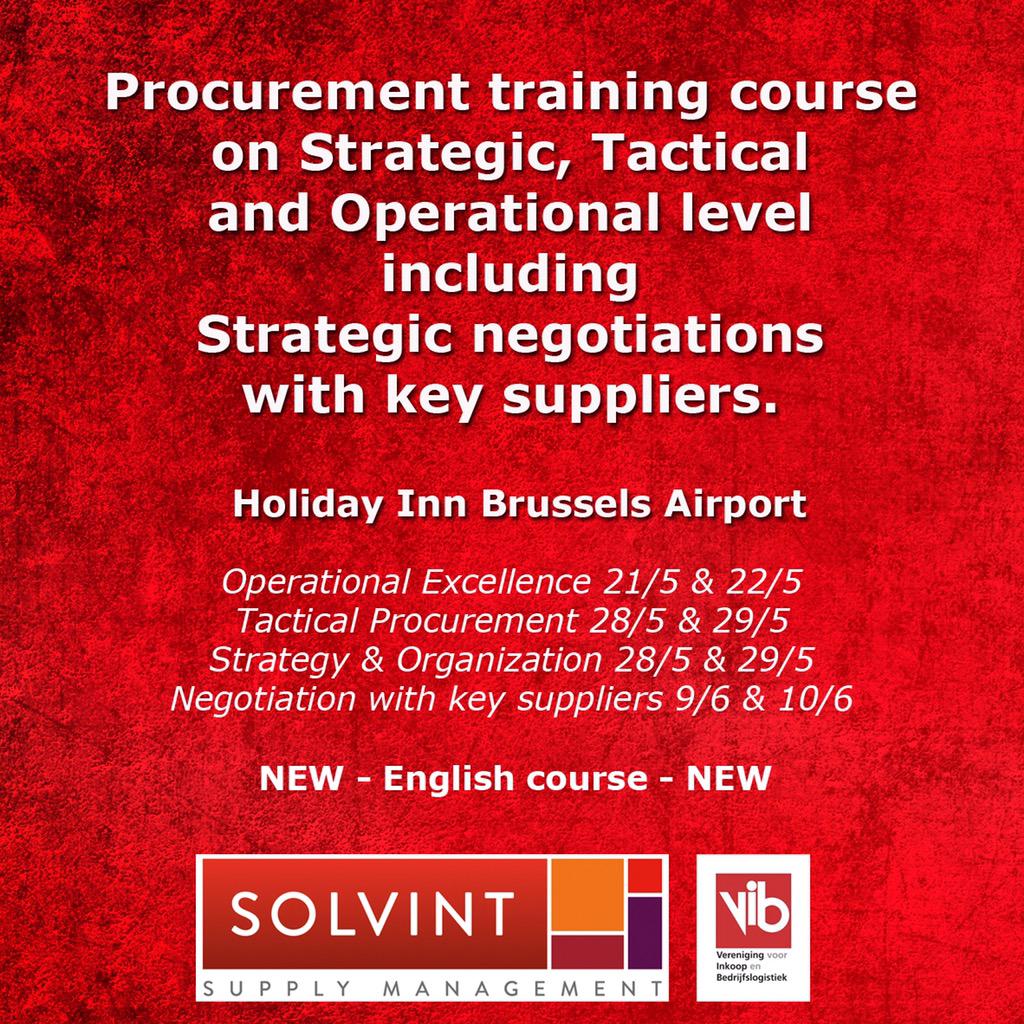 SOLVINT's tweet photo. @SOLVINT  is your Procurement training partner in the BeNeLux ! http://t.co/TTbQtuePKk