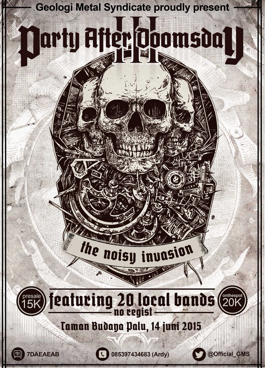 Heyho!! Prepare yourself for : PARTY AFTER DOOMSDAY III "The Noisy Invasion" <a href="/Palu_DA/">Palu Death Art</a> <a href="/PALU_SQUAD/">PALU SQUAD</a> @_bleGong
