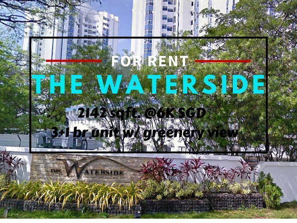 The WATERSIDE in Singapore for Rent!
A 2142 sqft condo unit facing a fresh greenery view with 3+1BR unit at 6K SGD.