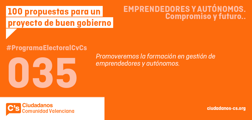 CsCValenciana's tweet photo. 100 Propuestas para un proyecto de buen gobierno #ProgramaElectoralCvCs @CsCValenciana @CarolinaPunset http://t.co/zAjjJxySS0