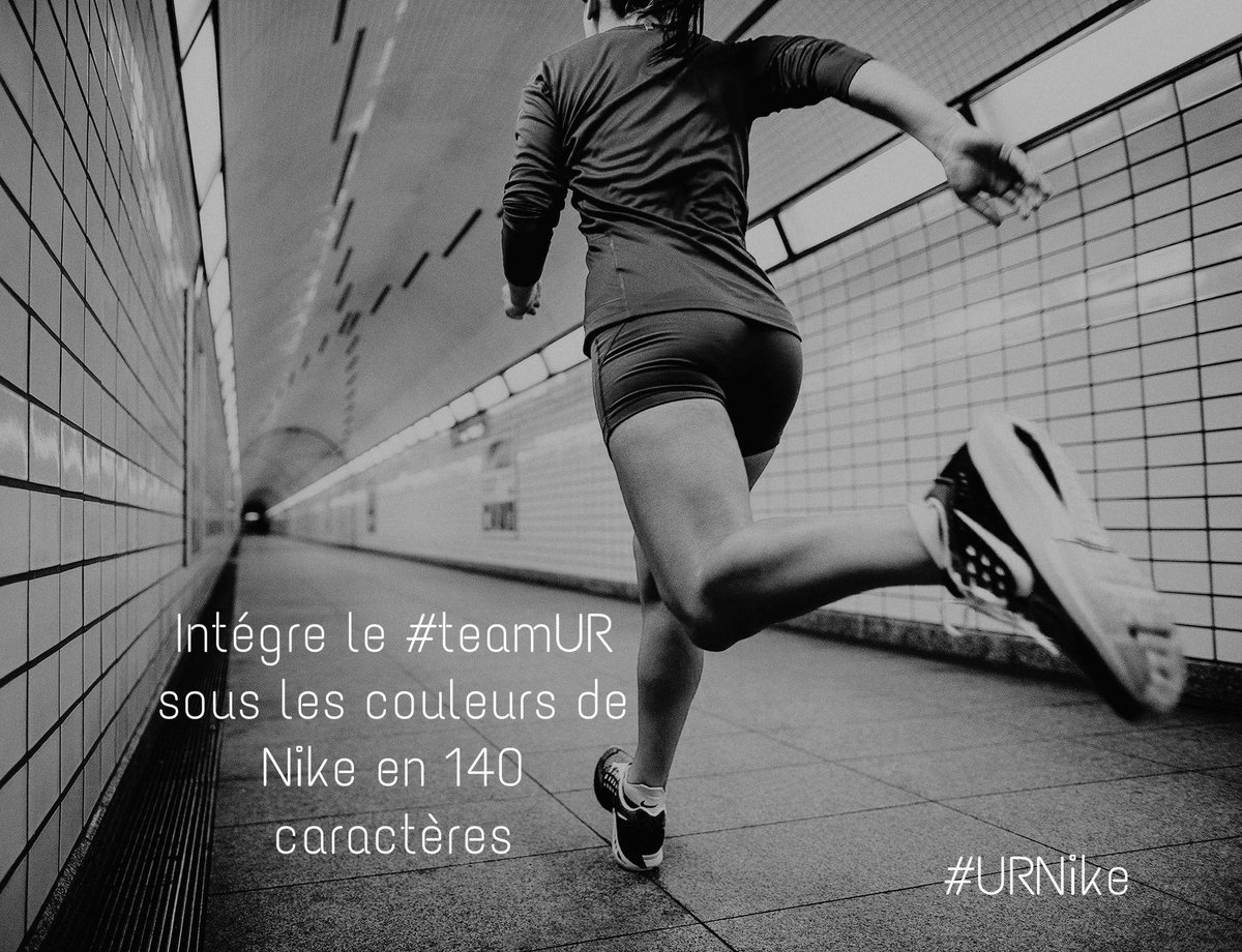 GlobeRunners_fr's tweet photo. Intégrer le #teamUR sous les couleurs de #Nike en 140 carac c'est possible avec #URNike N'oubliez pas de RT ! http://t.co/Pj5p7j1uEY