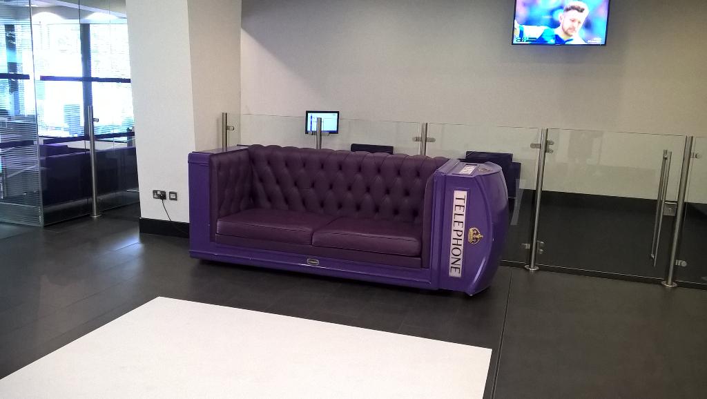 Rogerson16's tweet photo. @Vicky_Green1  know you like your leather sofa, but what do you think of this one in BT tower http://t.co/A97gVuqj8T