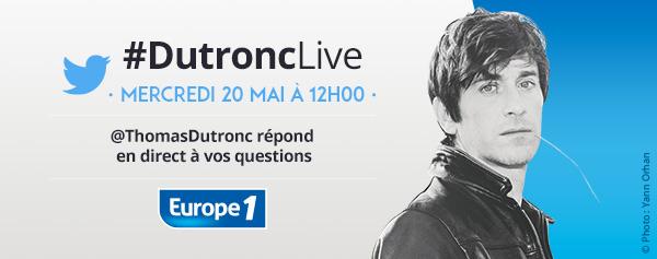 ClubEurope1's tweet photo. Après le #RoqueLive, le #GrossiordLive, le #BalasseLive, le #FoucaultLive, le #RuggieriLive... voici le #DutroncLive http://t.co/CoWIEsHi88