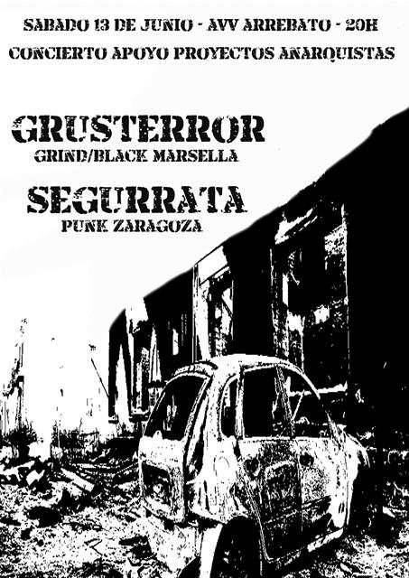 mhumanoprod's tweet image. GRUSTERROR + SEGURRATA, #grind #black y #punk en @arrebato_zgz el 13 de junio @zgzconciertos @Zararocka