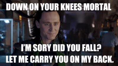 HiddleMemes's tweet image. Polite Loki. Via Tumblr