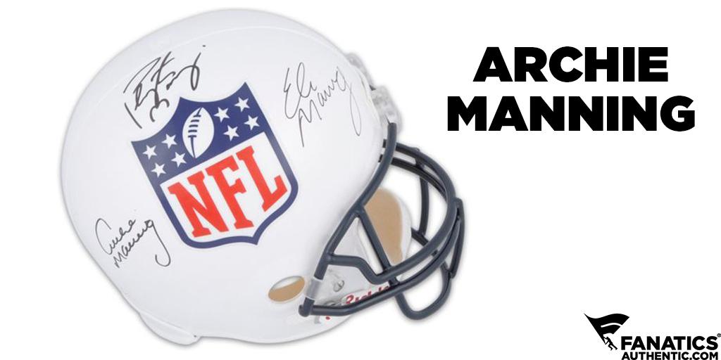 Happy Birthday Archie Manning! 

This triple signed NFL helmet w/ son\s Peyton & Eli is one awesome collector\s item. 