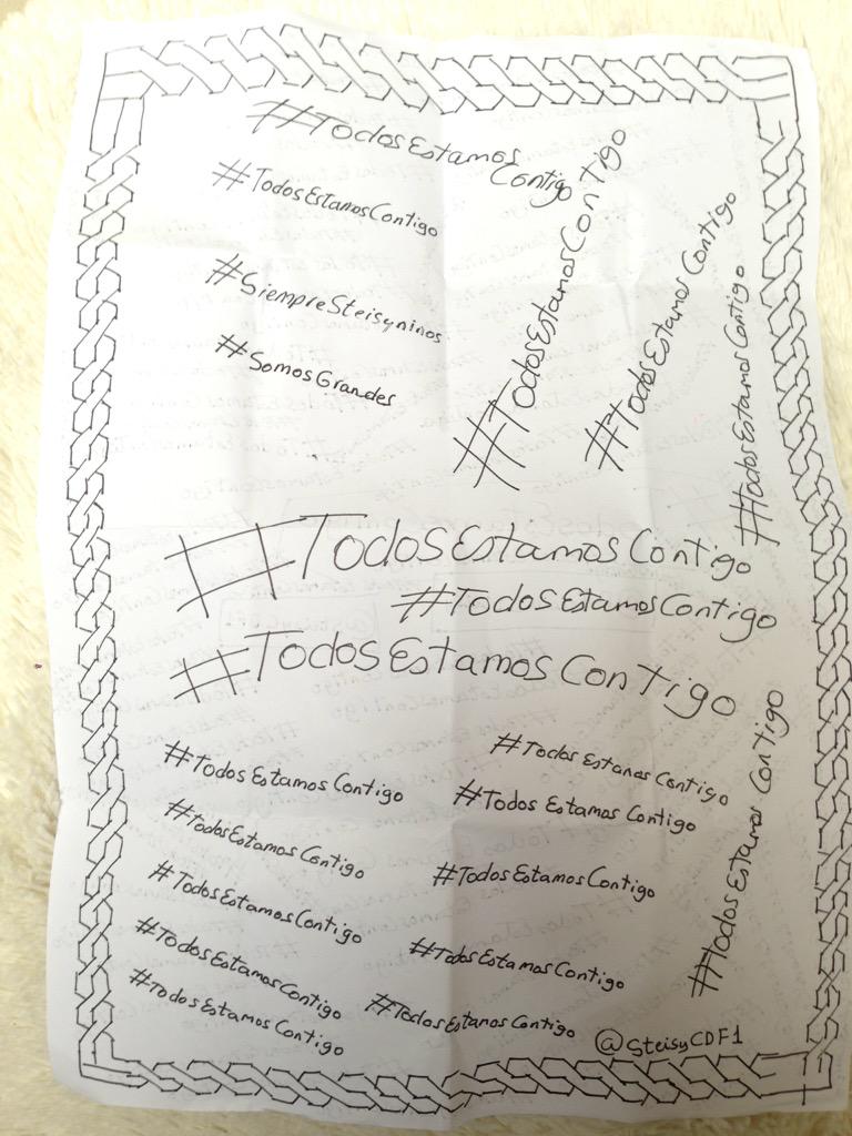 SteisyCDF1's tweet photo. #SteisySeguimosContigo  todos contigo amor @patricia_steisy http://t.co/OL8amtt1A5