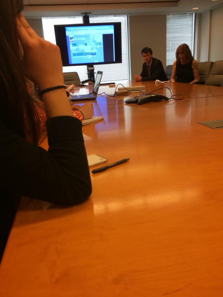 loueran's tweet photo. Sitting in on AP news meeting #UACoversDC http://t.co/puodDJlcru