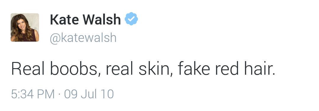KateWalshDaily's tweet photo. Kate Walsh setting the record straight! #DailyRandomWalshTweet http://t.co/kjkYtD6kgP