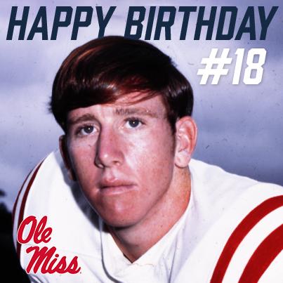 Happy birthday to one of the greatest Rebels of all time. Happy Birthday Archie Manning. 