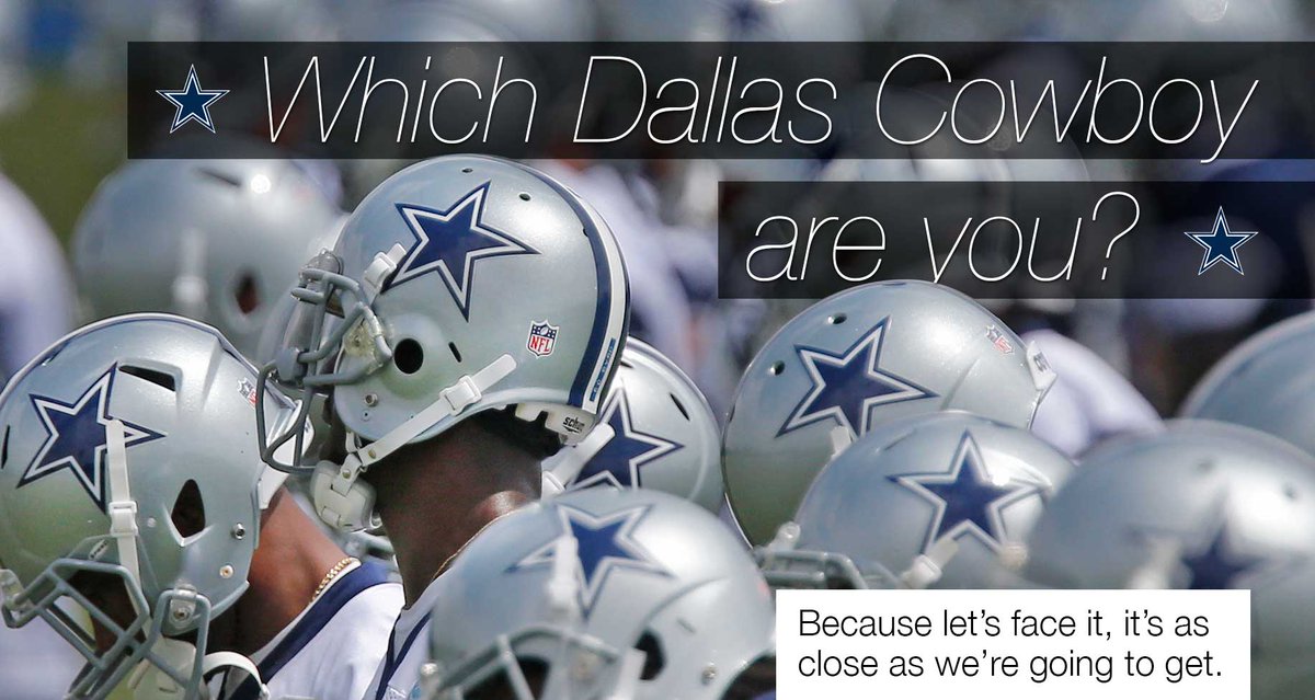 dallasnews's tweet photo. ICYMI: Take the quiz. Which Dallas Cowboy are you? http://t.co/3VR1ZTP8YS http://t.co/SKdqpuRMja