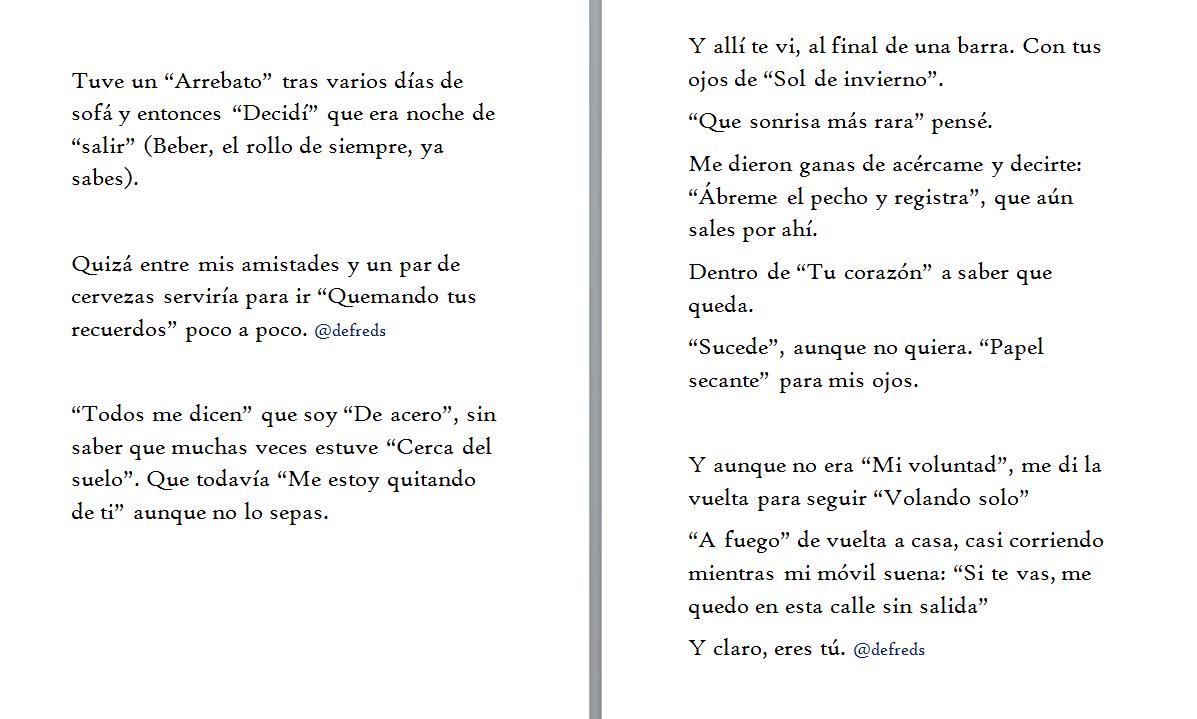 Mi #Microcuento de Extremoduro
