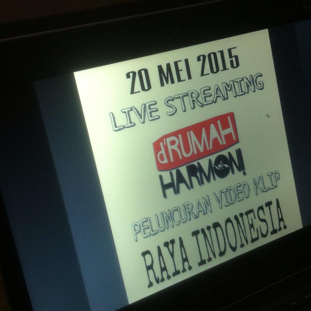 Siapkan pc/laptop/gadget lainnya untuk live streaming peluncuran klip #RayaIndonesia mulai jam 00.00 WIB malam ini