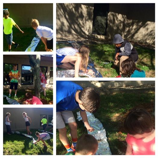 KCDLSScience's tweet image. 4th graders work hard to design a model of a river.  What a beautiful morning at KCD! #gokcd