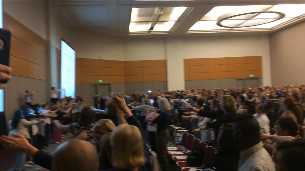 alexjohnsonCNS's tweet photo. "Sweet Caroline" flash mob at "Sepsis 2015." Great talk thanks to @mhackerman and @tsa7 at #NTI2015 #nti2015ackerman http://t.co/bon9wHwevL