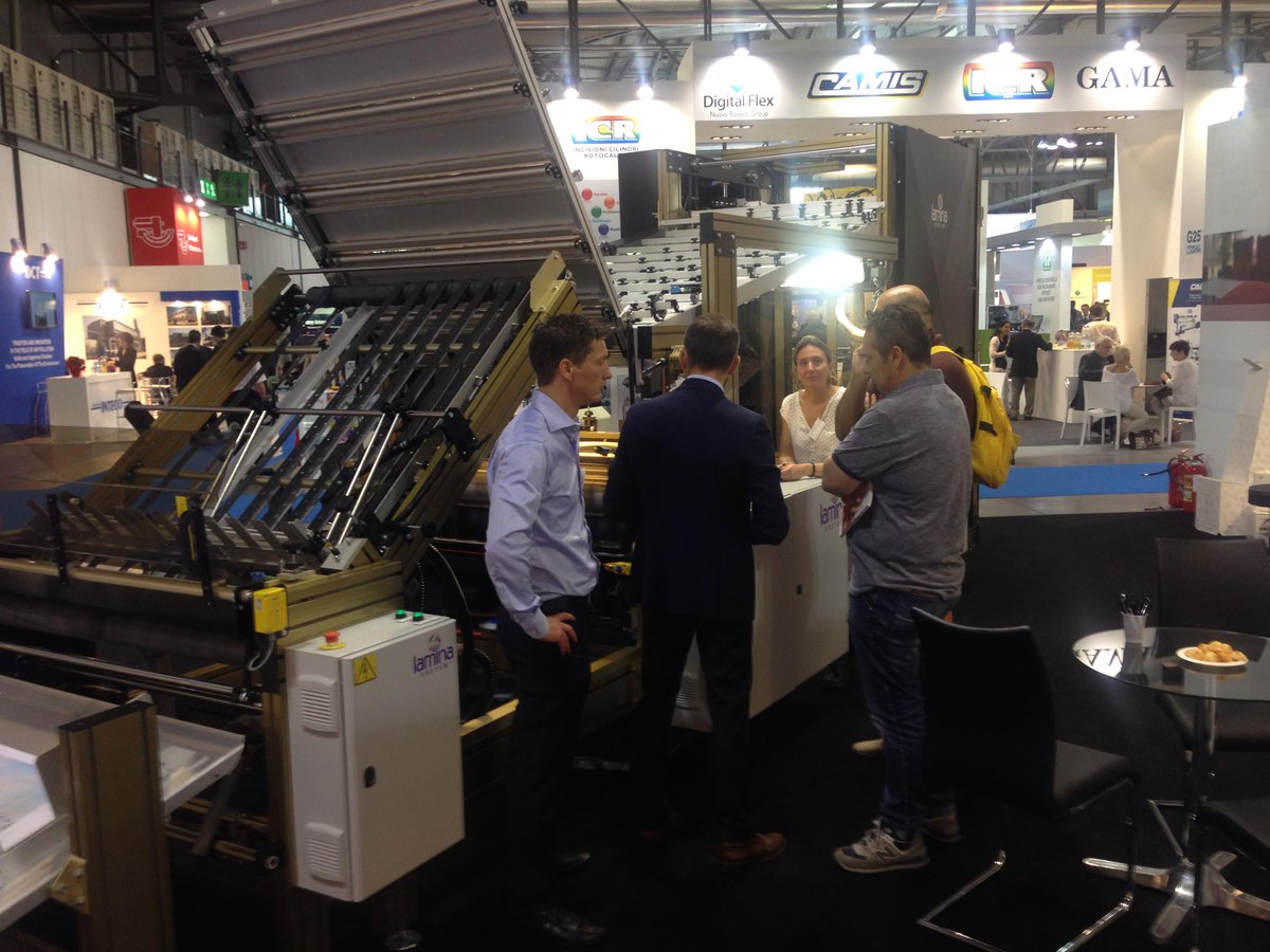 LaminaSystem's tweet photo. Converflex, Milano. Come and visit us in booth G25 to see our FAS+ running. http://t.co/4FBWnNDAMR