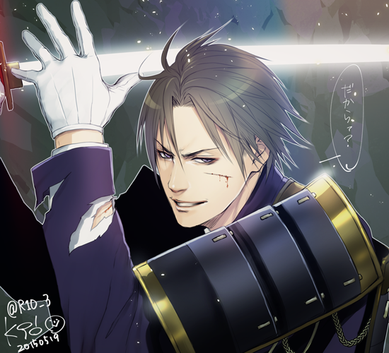 K96 A Twitter 刀剣乱舞 へし切長谷部 最近濃いオッサンばっかり描いてたので 軽めに もうちょっとこう だからァ の重たい感じ出したかったです Http T Co 6hp7sgcehl