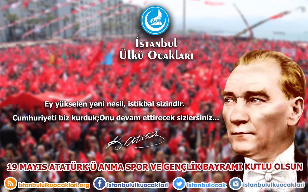 istanbulocak's tweet photo. 19 Mayıs Atatürk'ü Anma Spor ve Gençlik Bayramımız Kutlu Olsun... http://t.co/yBUGeuUWuC