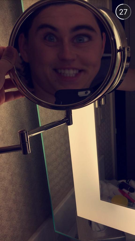 This is the NORMAL selfies be sends me. I love him to death but he's crazy. 😘