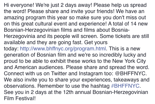 Bosnian FilmFest NYC tweet media