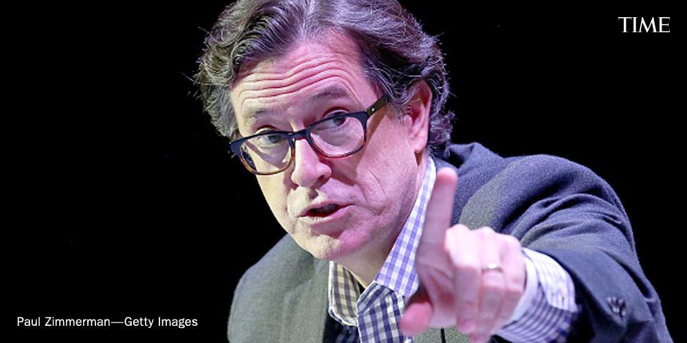 TIME's tweet photo. Stephen Colbert to graduates: “Any standards worth having will be a challenge to meet” http://t.co/Ao6I69fUaz http://t.co/hjkewhZXSe