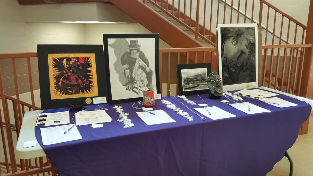 aikennewtech14's tweet photo. Students inspire in Aiken's first Art and Talent Showcase.  See Mrs New for your student artwork to take home. http://t.co/75F7N5WgVp