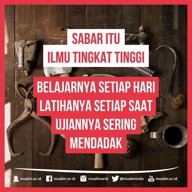 Sabar itu...............