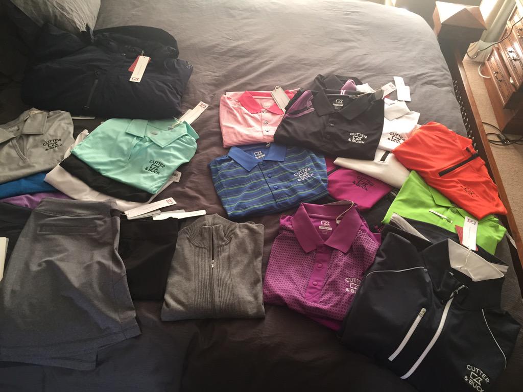 Thanks <a href="/cutterbucksa/">Cutter & Buck SA</a> for some fresh clothing for my caddy <a href="/abbyjaxx/">Abigail</a> and I 💪⛳️