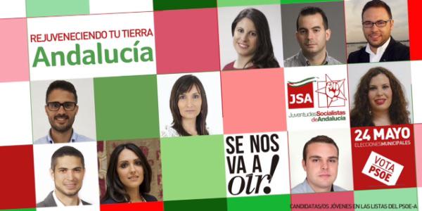 JSAndalucia's tweet photo. Cientos de jóvenes socialistas estamos comprometidos con #Andalucía, sus pueblos y ciudades #SeNosVaAOír #VotaPSOE http://t.co/JAleuwysWE
