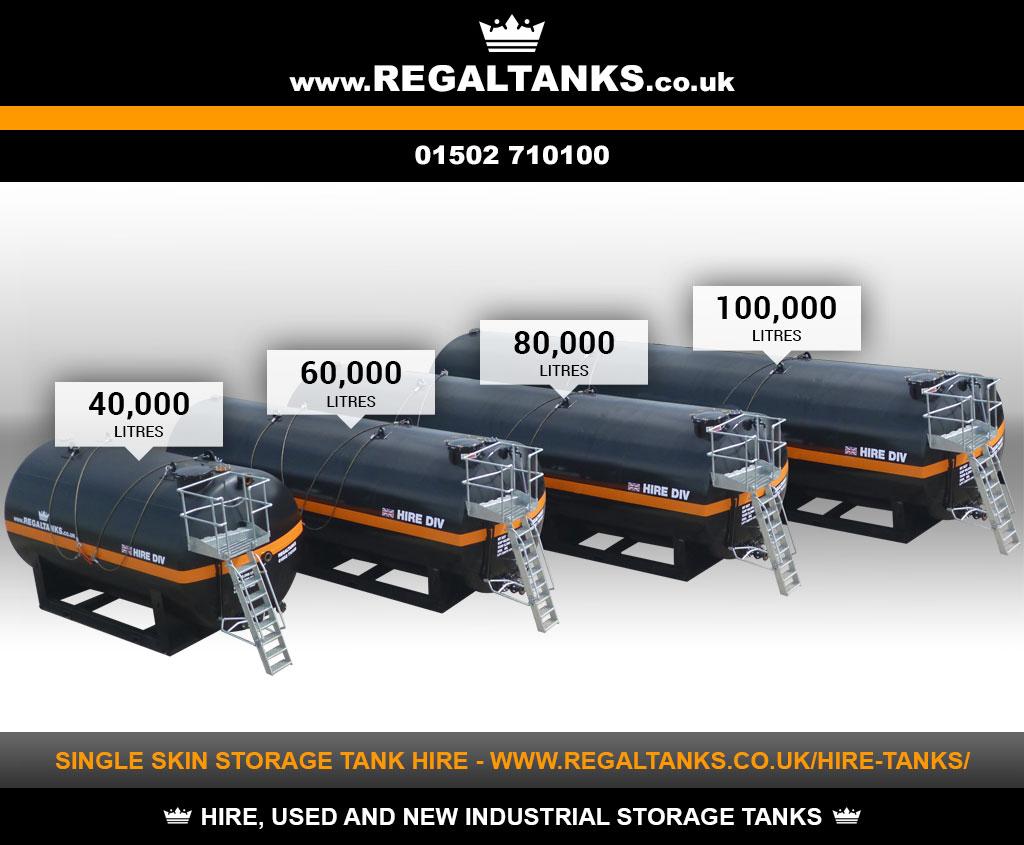 Have you seen our 40m3, 60m3, 80m3 and 100m3 single skin hire tanks? regaltanks.co.uk/hire-tanks/ #HireTanks #StorageTanks