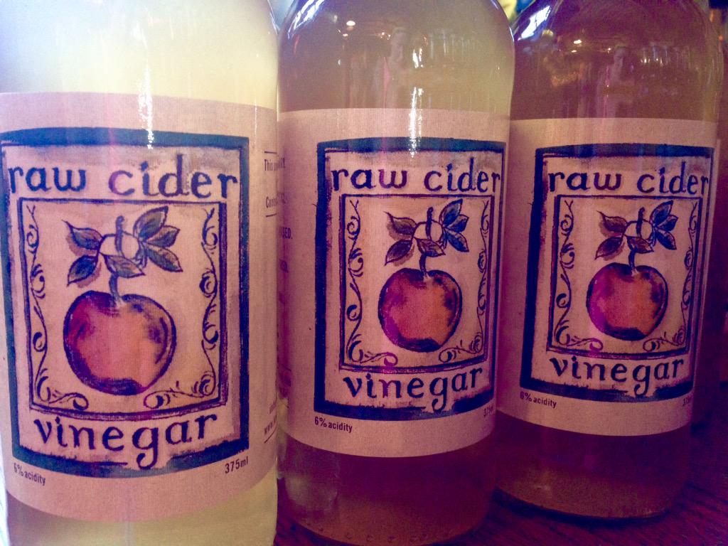 Raw Cider Vinegar being delivered to <a href="/macknade/">Macknade</a> today. Also available from <a href="/CWFoods/">CanterburyWholefoods</a>