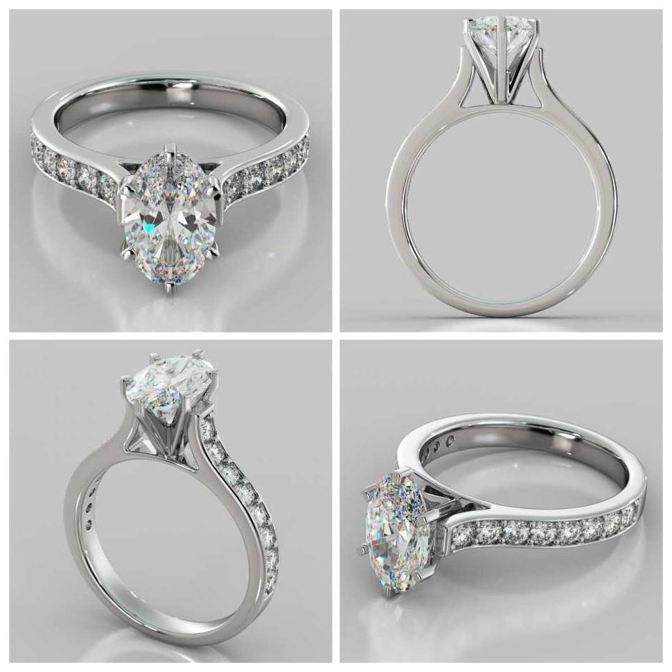 Agape_Diamonds's tweet photo. #RingoftheDay is this #OvalCut #CathedralStyle #EngagementRing with #Accents!
#Sale: http://t.co/hinbdLhFpR http://t.co/Hf7ZJ8gxdE