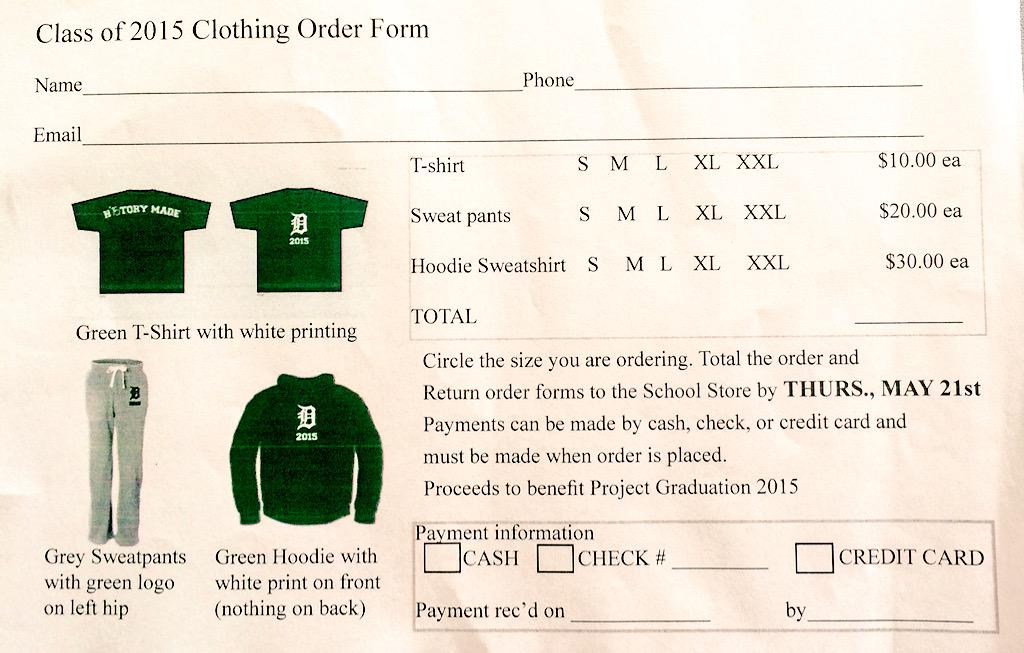2015_info's tweet photo. DON'T FORGET TO ORDER YOUR 2015 APPAREL BY THIS THURSDAY! Order forms can be found in the school store http://t.co/LAqrJhFXsD