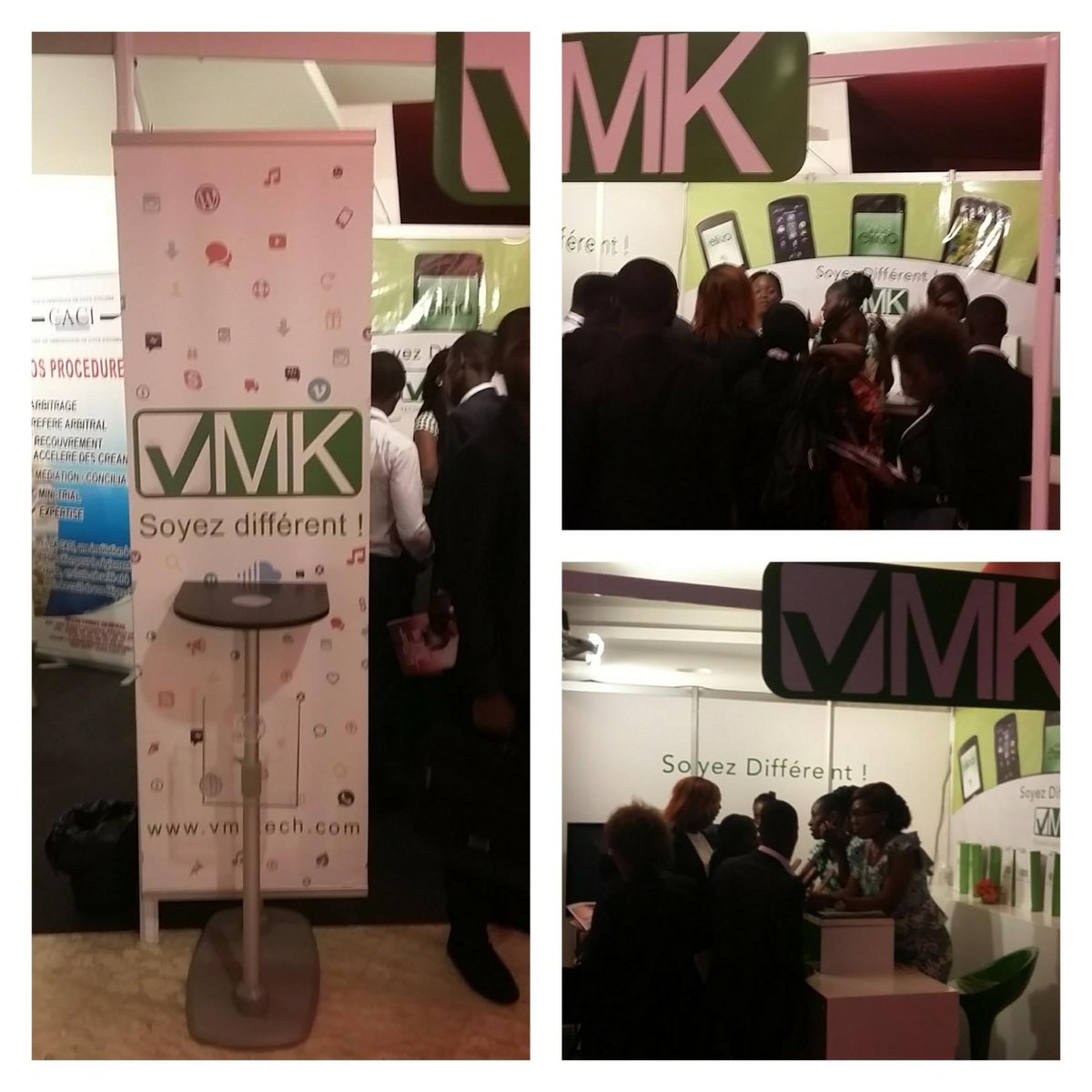 samuelguebo's tweet photo. Le Stand VMK accueille plusieurs curieux venus découvrir les offres Low cost Elkia #JNTIC2015 http://t.co/EqyhakluEy