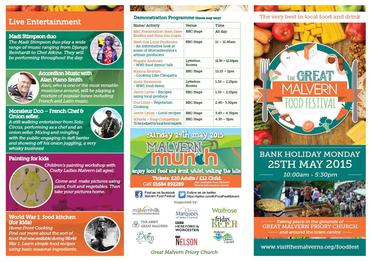 Download the programme now <a href="/FoodFestMalvern/">MalvernFoodFestival</a> #MalvernFoodFest  visitthemalverns.org/fckfiles/Malve…