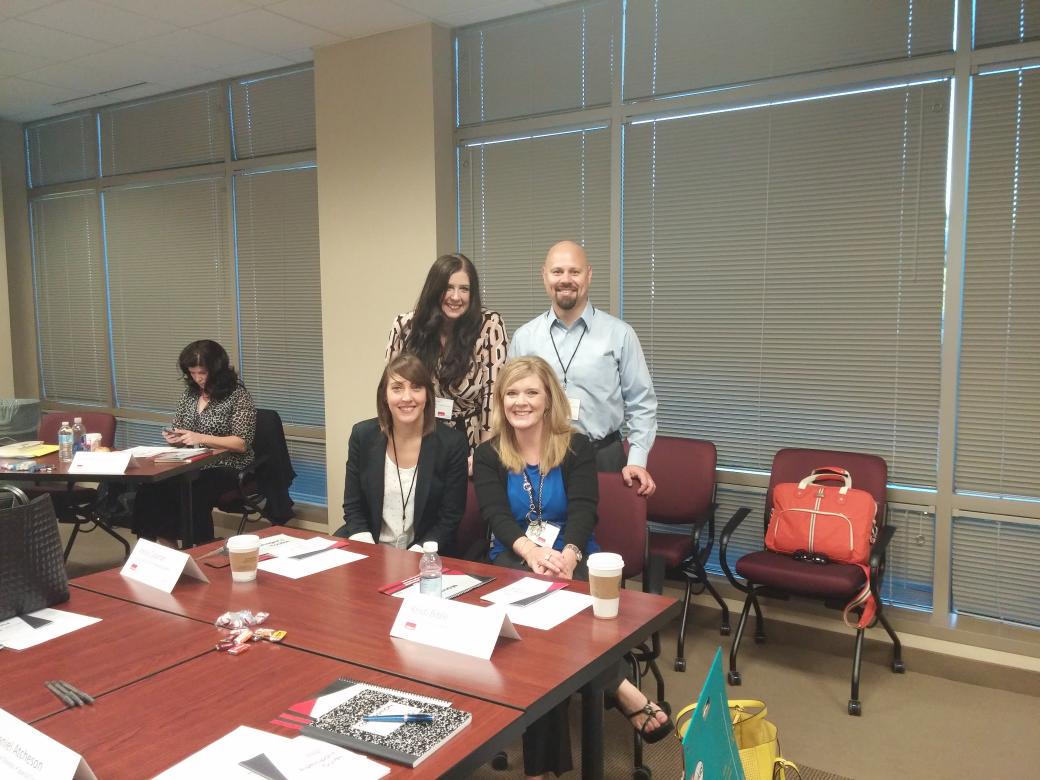 KristiBible's tweet photo. Getting our leadership on at #managersedge @SpecialCounsel @dpatcheson @hockey_tiffy @KatieCyboSD http://t.co/PG9q5q5igy