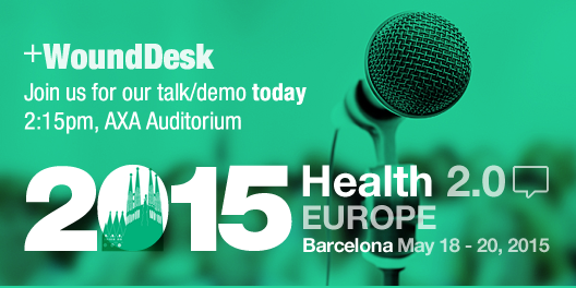digitalmedlab's tweet photo. #digitalmedlab soon on stage with our #mhealth solution #wounddesk at #health2eu. Join us or meet us after! http://t.co/TqTTAdZEpm