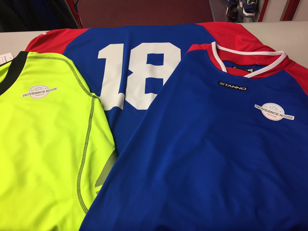 #ProvidenceHouse are going to look good in their new @Stanno_UK kit for this weekends cup final, good luck boys!