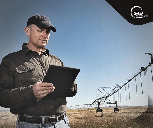 SABreweries's tweet photo. Saving water: SA barley farmers are making waves globally: http://t.co/oFaJIetLy4 #SABProsper http://t.co/jsUgdhswo1