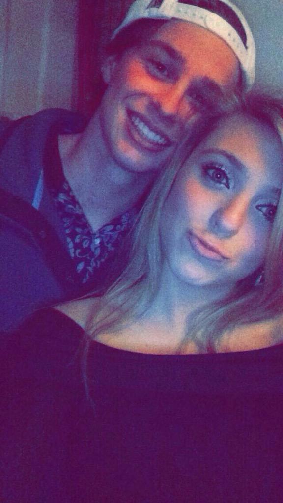 MasonCollins7's tweet photo. Looks like Lucas tryna have sum birthday sex with a Westlake blonde http://t.co/J07QTNJQ5F