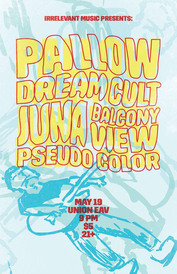 BloodDrunkRec's tweet image. Indie rock, shoegaze &amp;amp; more tonight at @unioneav w/ Pallow + @dreamcultband + Juna + Balcony View + Pseudo Color