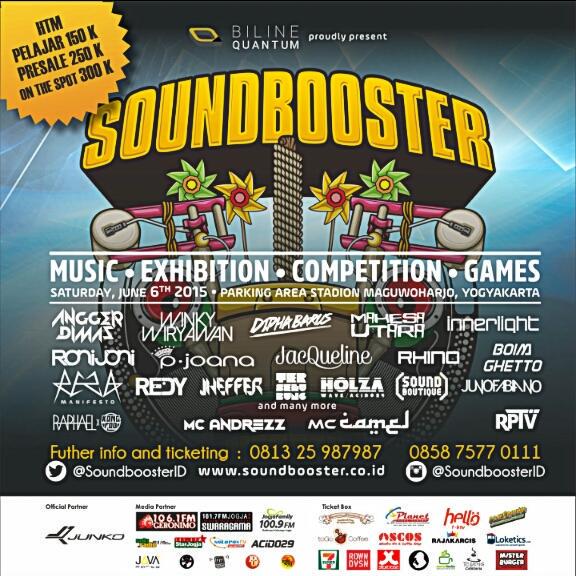 jalanbhakti's tweet photo. Are you Ready!!! #SoundBooster2015 6 June at Stadion Maguwoharjo | 10AM-11PM | @SoundBoosterID http://t.co/jDFXZda0RK http://t.co/wzPNuN3EKx
