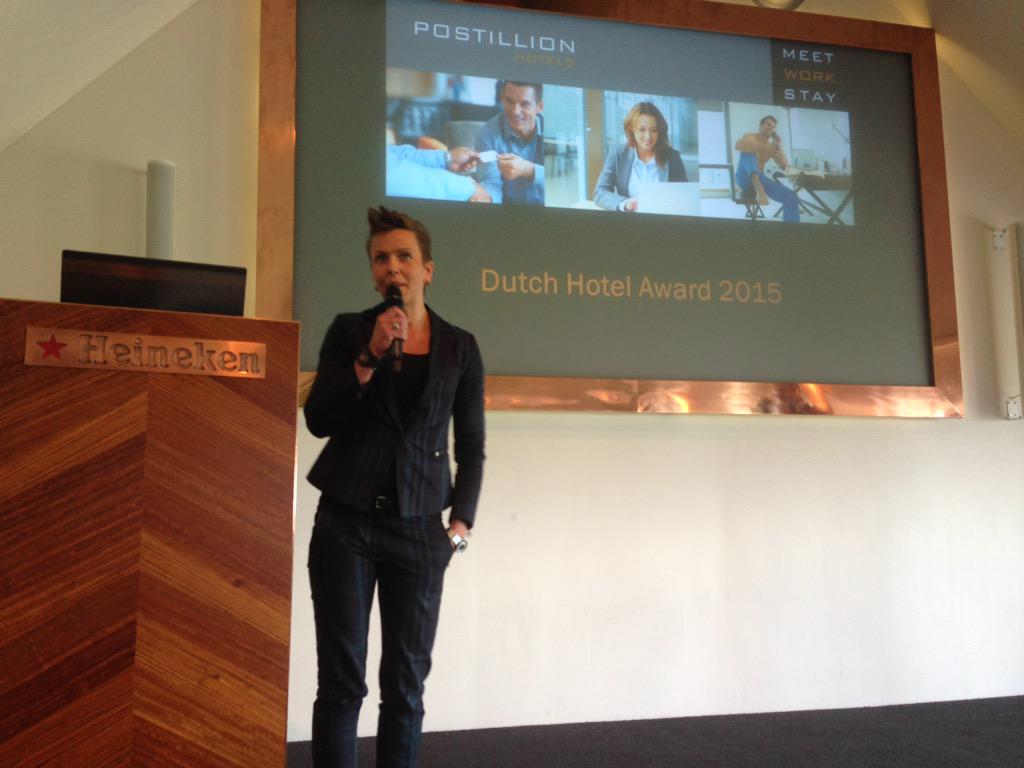 sanderallegro's tweet photo. Winnaar @DutchHotelAward 2014 @Mathildevdweerd van @PostillionHotel Deventer deelt ervaringen  http://t.co/w5tql9U2JN http://t.co/XWwjtQ5OmI