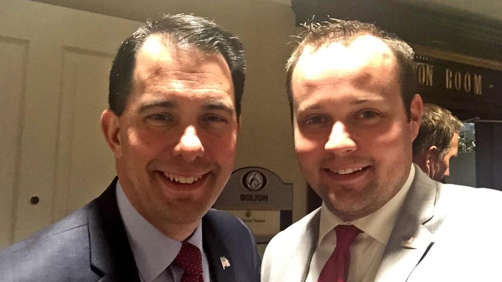 Great meeting today w/ @ScottWalker! He has a very passionate vision for America. #OurAmericanRevival #2016