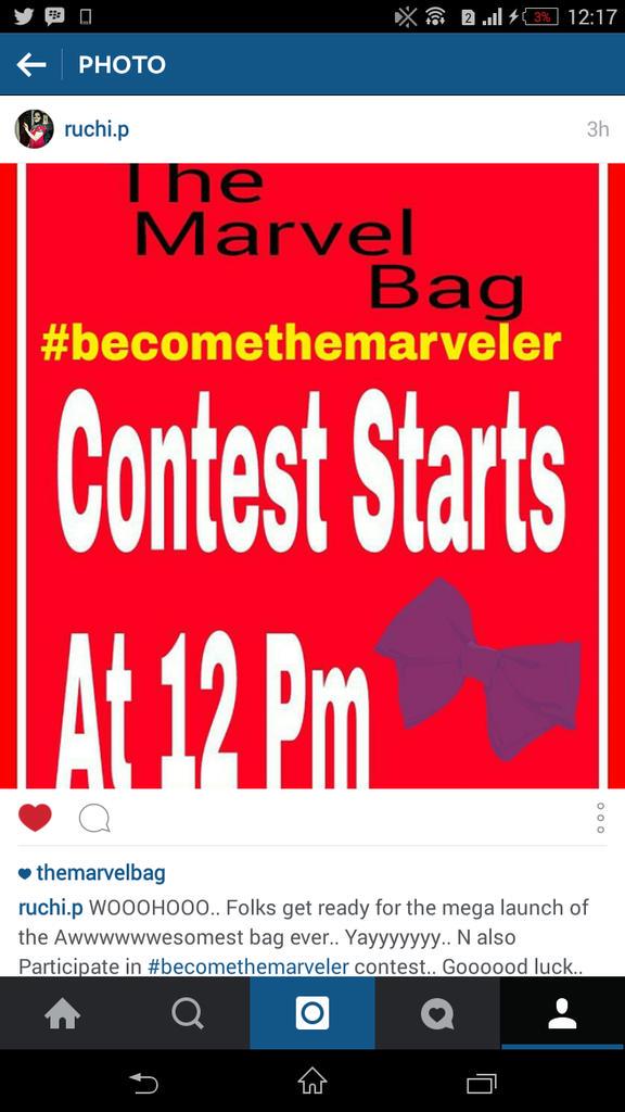 themarvelbag's tweet photo. Very nice creativity By our Follower @rpunamia Glad To See YOUR excitement a lot 😘 #themarvelbag #becomethemarveler http://t.co/7mIoK8lzEI
