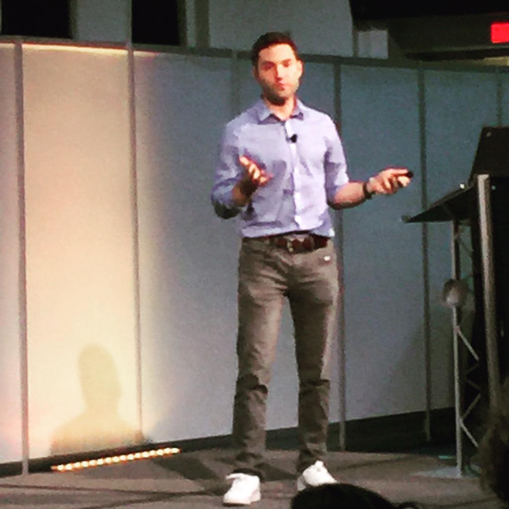 utopiaxglobal's tweet photo. Hello Fresh disrupting the grocery industry. Empower, have a 'yes' attitude, test, optimise, scale, repeat. #FEI15 http://t.co/KXyUkOsNXa